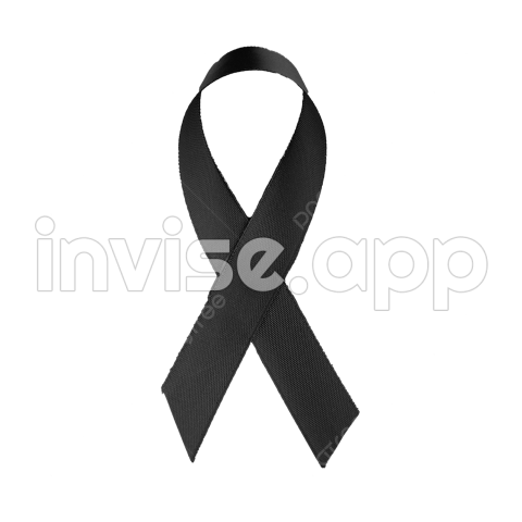 Black Ribbon Transparent Images - Black Ribbon Banner Vector