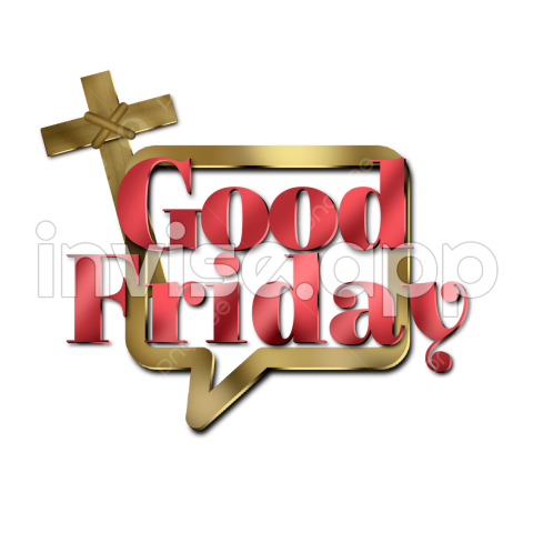 Good Friday 3D Vector, 3D Label Element Good Friday Transparent - Great Friday