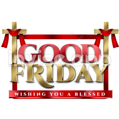 Great Friday - Label Element For Good Friday Assets, Blessed, Passion, Jesus