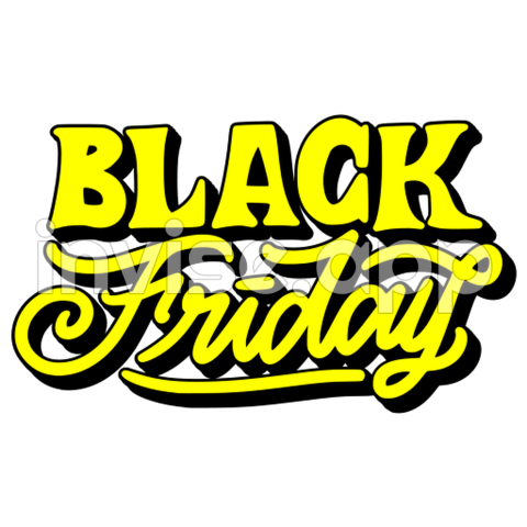 Black Friday Stickers Free Commerce Stickers - Black Friday Design Strip