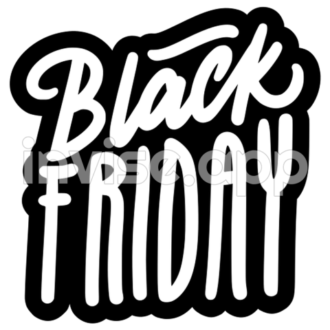 Black Friday Stickers Free Commerce Stickers - Bike Friday Decal