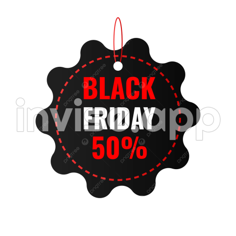 Black Friday Circle Tag Banner Vector, Black Friday, Circle Tag Banner - Black Friday Tag Line