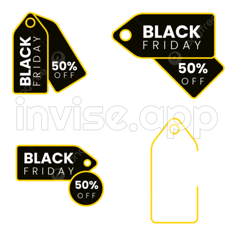 Black Friday Tag Vector Hd Images, Black Friday Tag Set, Black Friday - Black Friday Tag