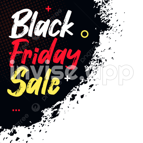 Black Friday Brush Banner, Black Friday Tag, Black Friday Banner, Brush - Black Friday Starts Now