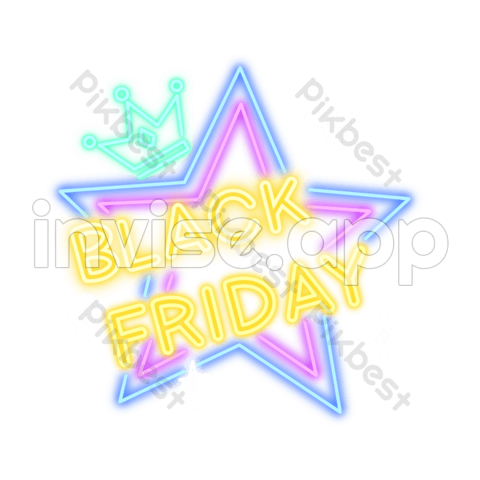 Black Friday Star Neon Light Images Psd Free Download Pikbest - Black Friday Star Wars Memes