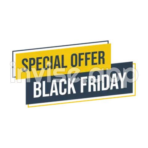 Yellow Black Friday - Yellow Black Special Offer Friday Vector, Black Friday Special Offer