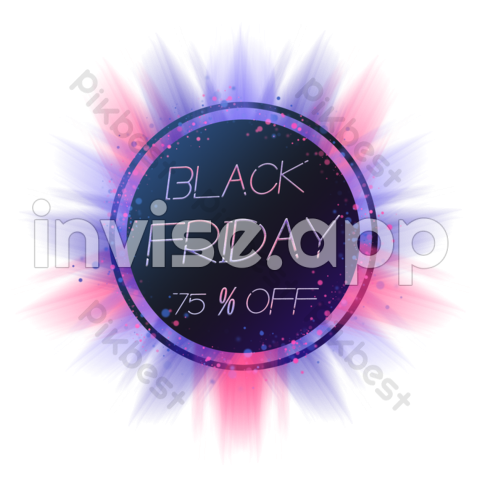 Black Friday Color T-Shirt - Color Gradient Border Black Friday Images Psd Free Download Pikbest