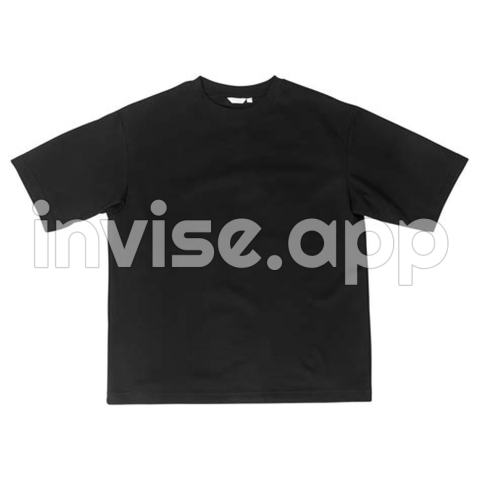 Black Oversize T Shirt Mockup, Design Template 8520445 - Black Shirt For Design