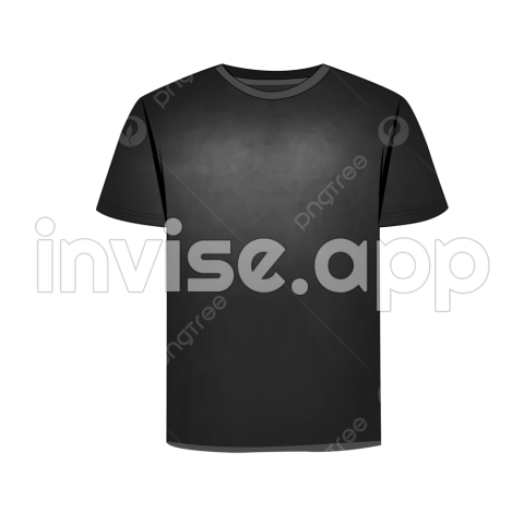 Black T Shirt Design Transparent Mockup, Black T Shirt Mock Up, Blank T - Red And Black T-Shirt Design