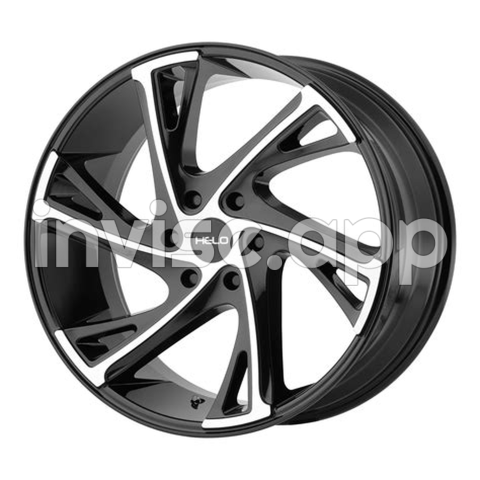 Helo He903 Gloss Black Machined Wheels - Rtx Contour Black Machined Face Wheels