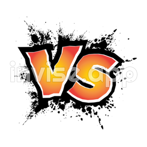 Vs Logo Black Background - Versus Vs Vector Design Images, Vs Or Versus Text Logo Grunge Style