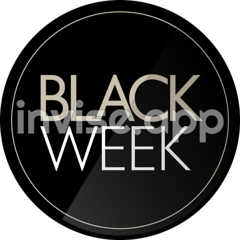 Promotional Black Week Window Sticker Tenstickers - Posters About Black Week Black Friday