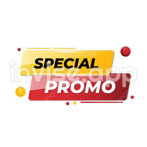 Special Promo - Special Promo Tagline Label Banner Vector, Special Promo, Promo