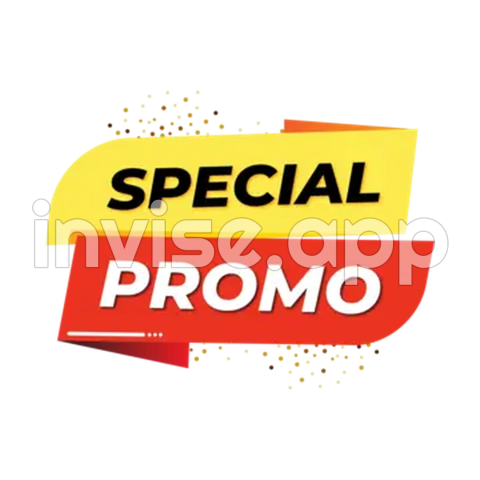 Red And Yellow Special Promo Banner Shape Vector, Banner, Promo, Shape - Special Price