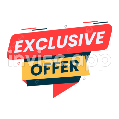 Special Offer Banner - Exclusive Offer Banner Vector Clipart, Banner Clipart, Special Offer