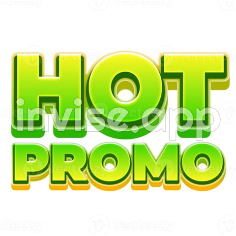 Hot Promo - Hot Promo 3D Marketing Label Text 11577833