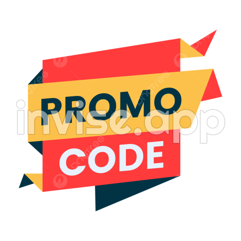 Code Promo - Promo Code Banner Label Clipart Vector, Promo Code Clipart, Transparent