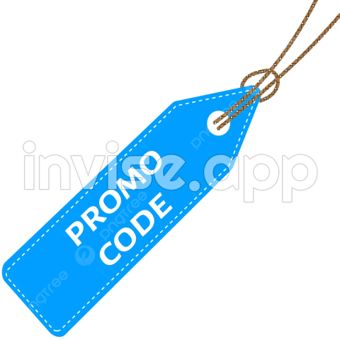 Promo Code Blue Price Tag Label Discount Vector, Price Tag, Dicount - Promo Code Design