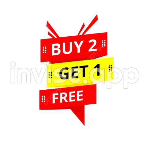 Promotional Products Banner - Buy 2 Get 1 Free Banner, Buy 2 Get 1 Free, Banners, Promotion