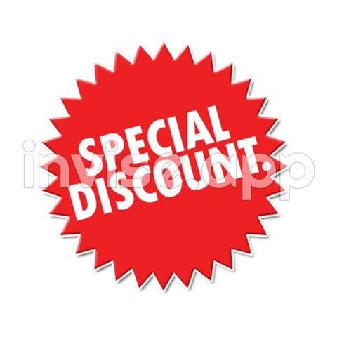 Sticker Promo - Autocollant Special Discount Transparents Stick