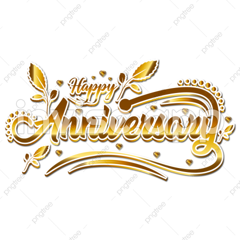 Golden Wedding Anniversary Vector Hd Images, Happy Anniversary - Banner For 1St Anniversary Group