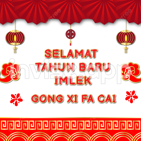 Imlek 2022 Selamat Tahun Baru Gong Xi Fa Cai Ano Nuevo Lunar Ornamento - Promo Tahun Baru Skin Care