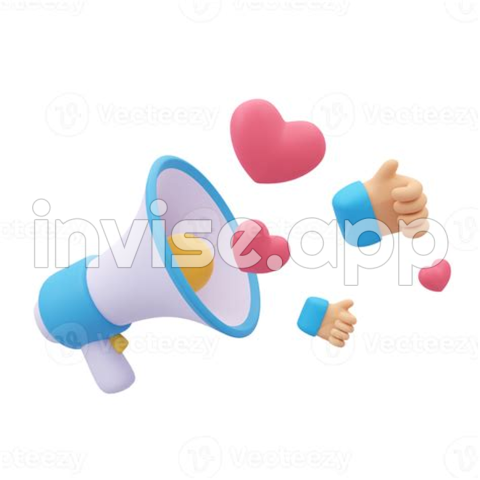 Promo Alert - 3D Megaphone Announcement Product Promotion Alert 15116207