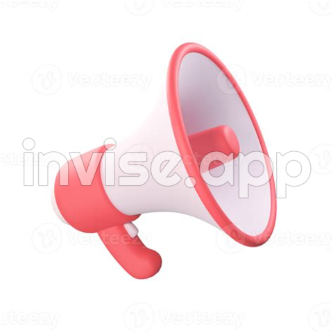 3D Megaphone Announcement Product Promotion Alert 14300895 - Employee Promotion Announcement