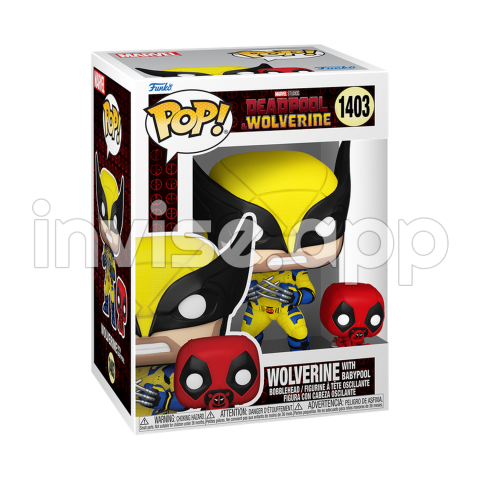 Funko Pop! Marvel Deadpool & Wolverine Wolverine With Babypool Shak - Deadpool Baby Hands