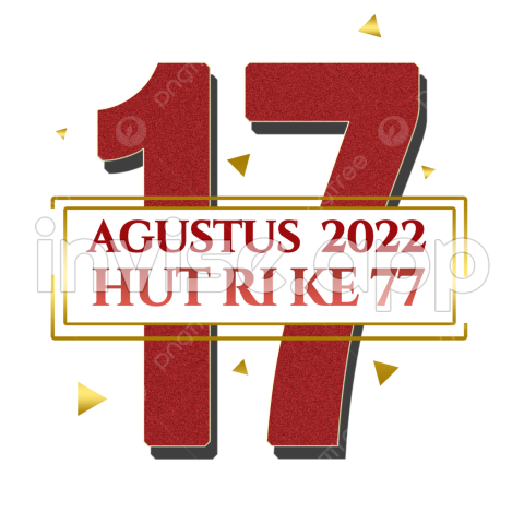 Logo 17 Agustus 2022 Hut Ri Ke 77 Vector Con Fondo Transparente - Promo Hotel Agustus