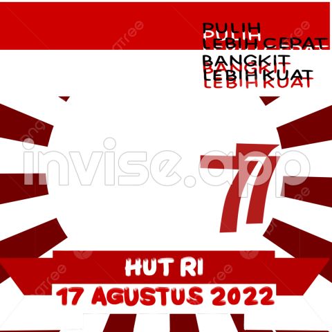 Promo 17 Agustus - Twibbon 17 Agustus, 17 Agustus, 2022, Hut Ri Twibbon Transparent