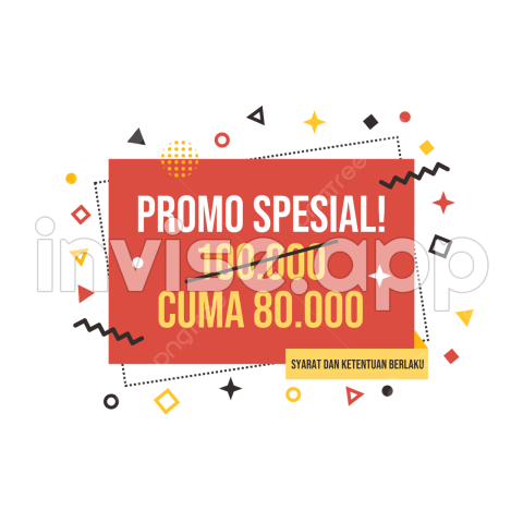 Elemen Desain Promo Spesial Untuk Poster Promos, Promo Spesial - Contoh Promo Tahun Baru