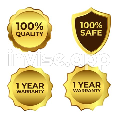 Promotional Badges - Collection Of Elegant Black And Golden Design Elements Badges, And