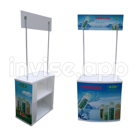 Display Promo Box - Portabe Trade Show Promotional Counter 01