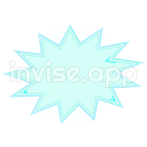 Promo Bubble - Glow Angry Speech Bubble Text Cut Out Modern Tech Future Vector Art