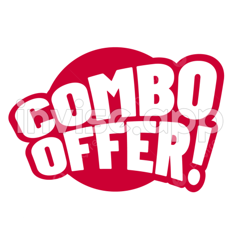 Combo Offer Label Vector, Combo, Offer, Label And Vector With - Food Bundle Promo