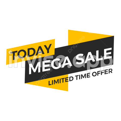 Promo Banner 1 - Today Mega Sale Limited Time Offer Promotion Banner, Today Mega Sale