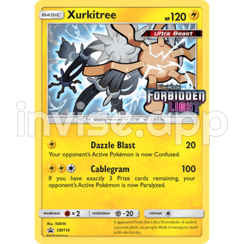 Xurkitree Sm116 Black Star Promo Pokemon Card Near Mint Tcg - Black Star Promo Pokemon Cards