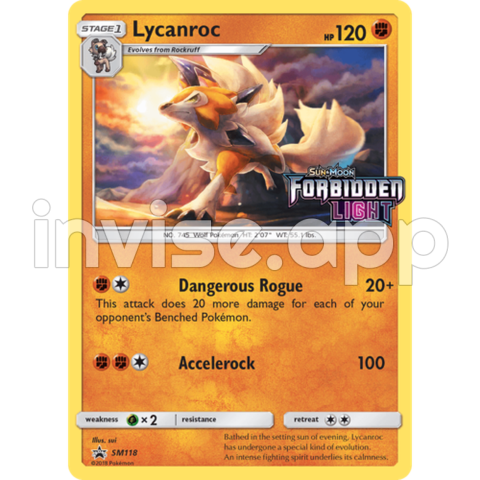 Black Star Promo Pokemon Cards - Lycanroc Sm118 Black Star Promo Pokemon Card Near Mint Tcg