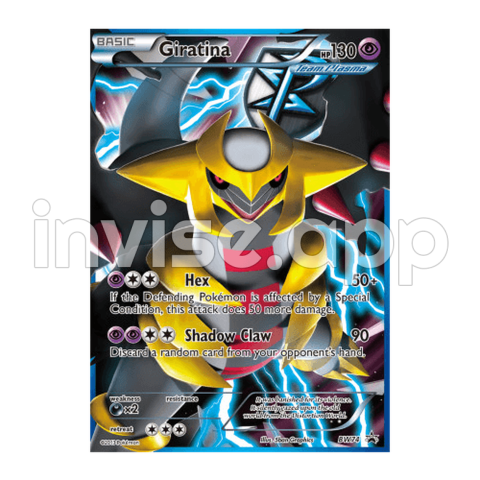 Giratina Bw74 Bw Black Star Promo Pokemon Card Near Mint Tcg - Black Rayquaza Pokemon Card