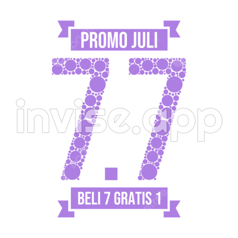 Promo Juli - 1 Jul Vector Design Images, Desain Promo Juli 7 Beli Gratis 1, Promo