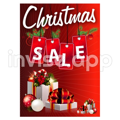 Christmas Sale Waterproof Poster - Christmas Promo Poster