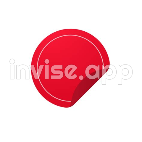 Red Basic Shape For New Product Stickers Special Offer Label 14493299 - Circle Promo