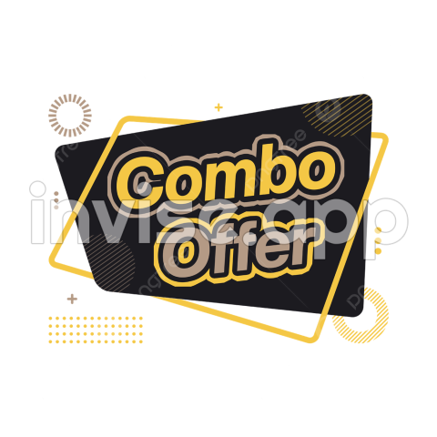 Cartel De Promoción - Diseno De Oferta Combinada Para Promocion ,Dibujos Etiqueta De