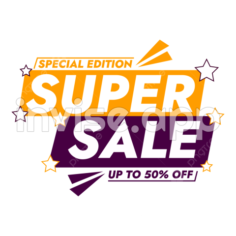 Cartel De Promoción - Etiqueta De Super Venta Para Promocion , Super Venta, Descuento