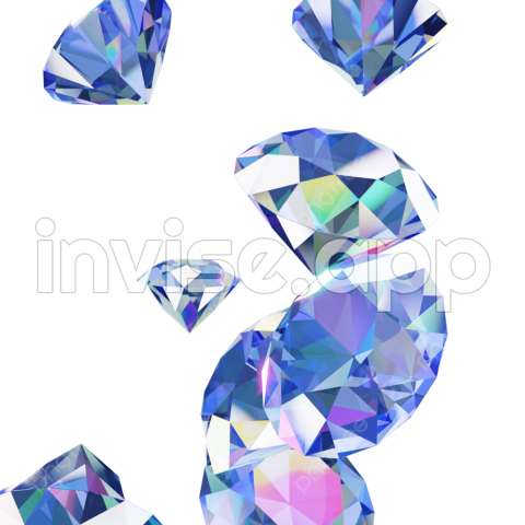 3D Big Blue Diamond For Jewelry, Diamond, Jewelry, Gems Transparent - Promo Diamond Ml