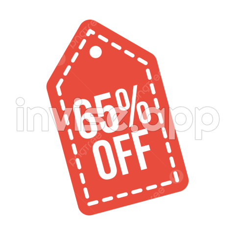 Promo Diskon - 65 Discount , Vector, Psd, And Clipart With Transparent Background