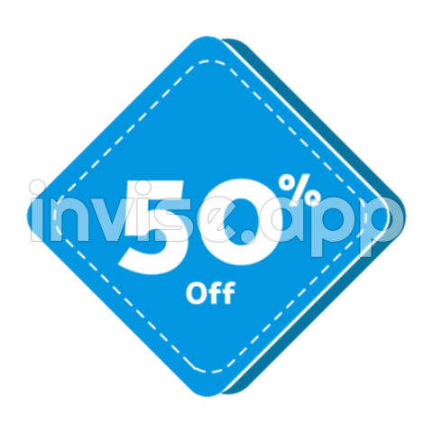 Discount Promotion - Discount Sticker 50 Vector, Promo, Discount, 50 And Vector With