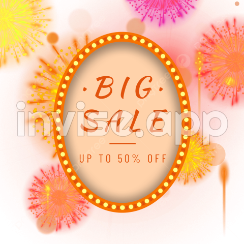 Discount Promotion - Discount Promotion Picture, Firework Light Box Promotion Border