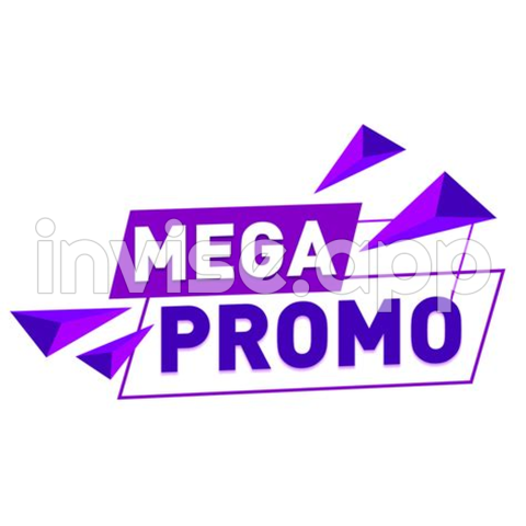 Promo Sale - Purple Mega Promo Sale Tag 14466762